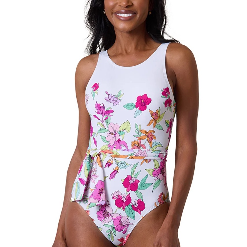 Tommy Bahama size 12 floral swimsuit